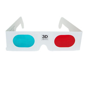 Červenomodré 3D brýle, které použijete pro prohlížení fotek
