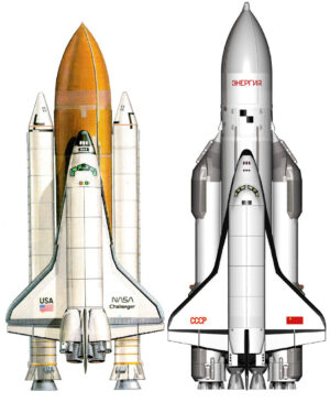 Americký a sovietsky raketoplán prvej generácie