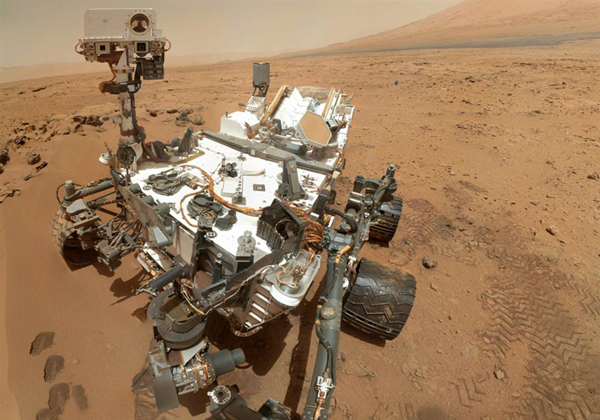 Autoportrét vozítka Curiosity