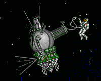 Kozmonaut vyšiel nafukovaciou komorou z lode Voschod