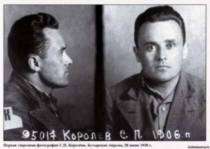 Fotografie Sergeje Koroljova po zatčení