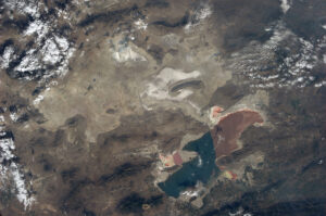 Velké solné jezero v Utahu