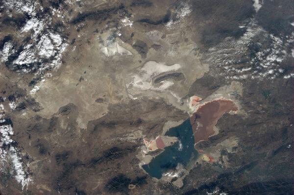Velké solné jezero v Utahu