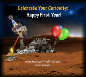 6.8.2013- Curiosity slaví první rok na Marsu