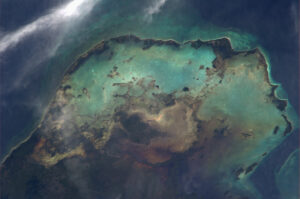 Jedna z mnoha lagun v Karibiku