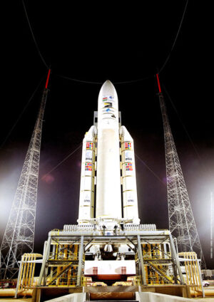 Impozantní Ariane 5 je připravena ke startu číslo 162.