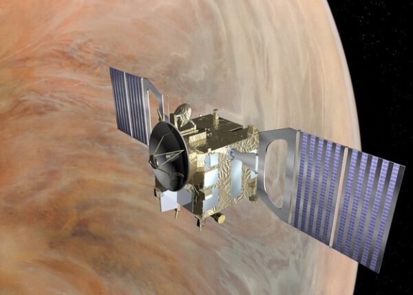 První evropská sonda na oběžné dráze Venuše.