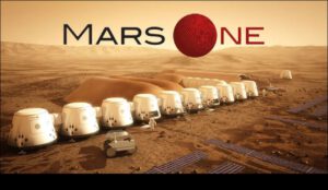 Umělecká představa příbytků na Marsu v rámci Mars One