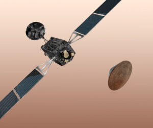 Pouzdro Schiaparelli se odděluje od družice TGO.