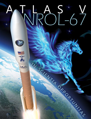 Logo mise Atlas V-NROL-67