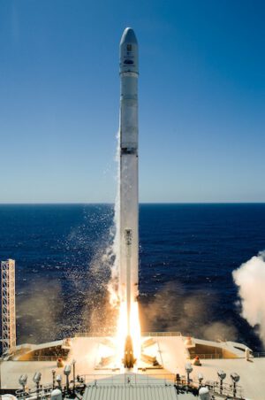 Start rakety Zenit-3SL z plošiny SeaLaunch
