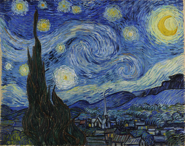 Starry Night Vincenta Van Gogha B Vaj Pova Ov Ny Za Prvn Pokus O