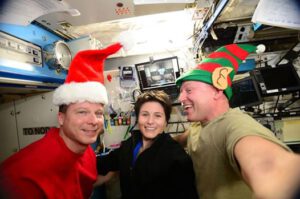 Vánoční nálada na palubě ISS