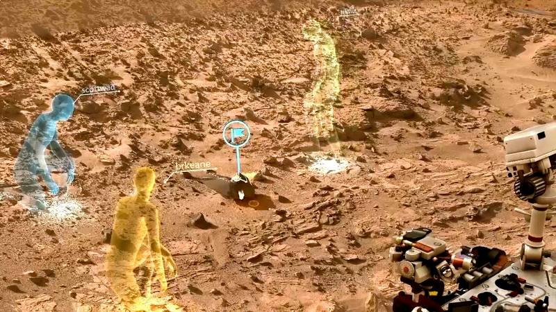 Hologramy s Curiosity na Marsu zdroj:jpl.nasa.gov