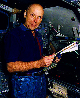 Story během tréningu pro STS-80
