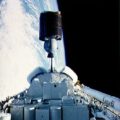 Anik C2 opouští nákladový prostor Challengeru
