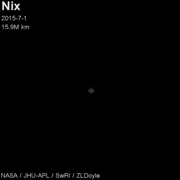 Měsíc Nix -  fotka z 1. července. Autor: ZL Doyle