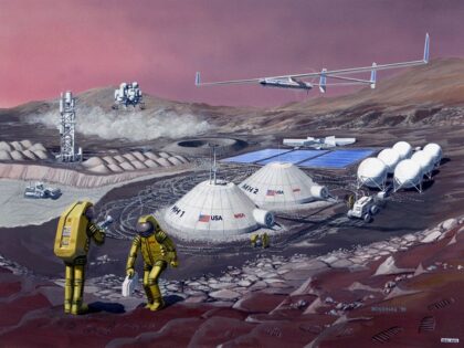 Multifunction Mars Base, Les Bossinas 1991 zdroj: nasa.gov