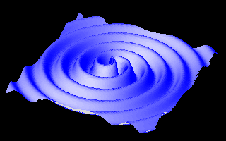 2D simulace gravitačních vln