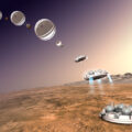 Plánovaný průběh přistání pouzdra Schiaparelli na Marsu
