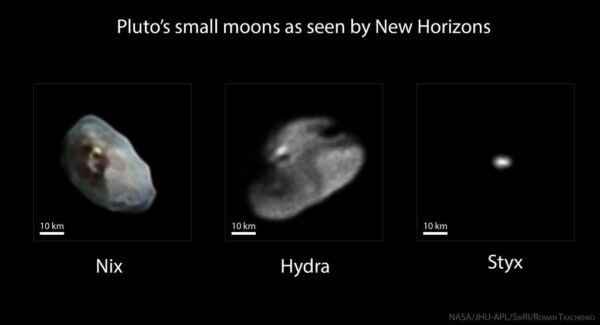 Aktuálně nejlepší fotky tří malých měsíců trpasličí planety Pluto