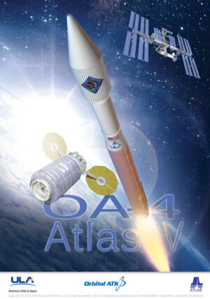 Plakát ke čtvrtému zásobovacímu letu lodi Cygnus k ISS
