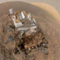 Sol 1197 polární panorama vozítka Curiosity z kamery MastCam34. Foto: NASA/JPLMSSS/James Sorenson
