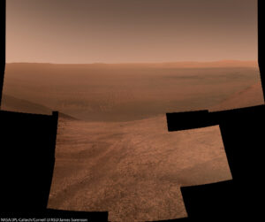 Sol 4041 Marathon Valley a dno kráteru Endeavour. Foto: NASA/JPL-Caltech/MSSS