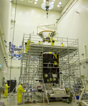 Připojování landeru Schiaparelli k družici TGO