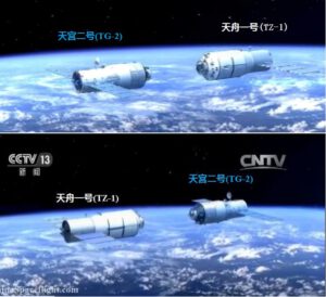 Plánované setkání na oběžné dráze - Tiangong 2 a Tiančou 1