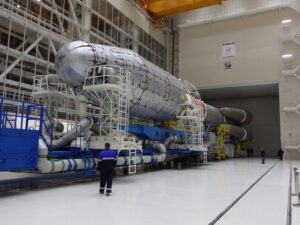 Příprava rakety Sojuz 2.1a.
