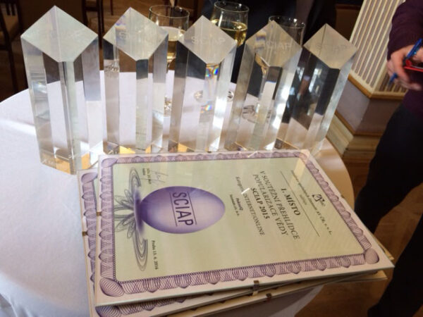 Ceny ze soutěže SCIAP 2015