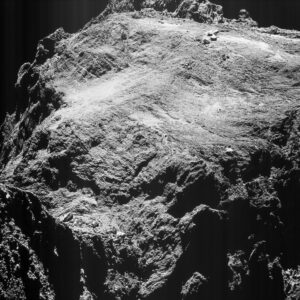 Kometa 67P vyfocená 15. května 2016 z výšky 9,9 km
