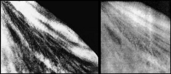 Příklad snímků orbitálními moduly Veněry 9 a 10. Don P. Mitchell