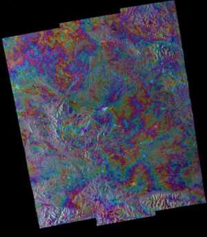 Spojení radarových snímků ze Sentinelu 1A a 1B