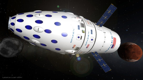 Fanouškovský koncept lodi MCT (ITS), tentokrát ze hry Kerbal Space Program.