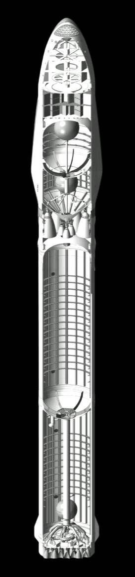 Raketa BFR s lodí ITS (dříve MCT)