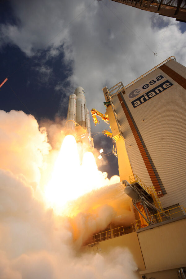 Start Ariane 5 se čtyřmi družicemi Galileo
