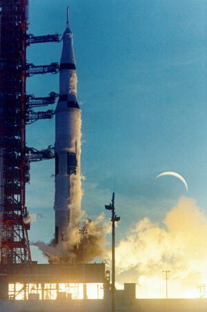 Start Saturnu V s kosmickou lodí Apollo 8