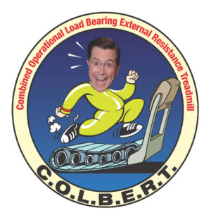 Oficiální emblém tréninkového pásu "COLBERT" (Combined Operational Load Bearing External Resistance Treadmill)