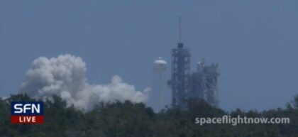 Statický zážeh před misí Inmarsat 5-F4.