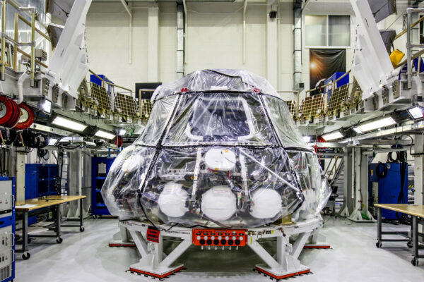 Současný stav lodi Orion, která jako první poletí na raketě SLS.
