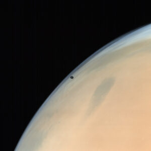 Phobos a Mars. Zdroj: ISRO / ISSDC / Emily Lakdawalla