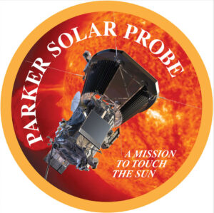 Logo mise Parker Solar Probe doplňuje trefný slogan „Mise, která se má dotknout Slunce“