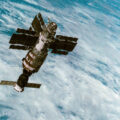 Saljut 7 s připojeným Sojuzem T-14