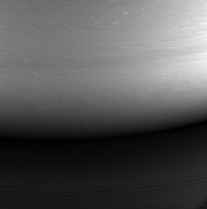 Vůbec poslední snímek ze sondy Cassini.
