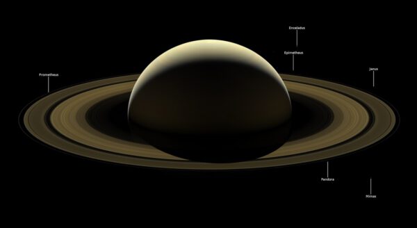 Saturn 13. 9. 2017. Foto: NASA/JPL-Caltech/Space Science Institute