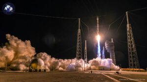 Start družice SBIRS GEO-3 na raketě Atlas V v lednu 2017.