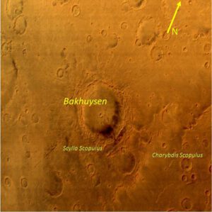 Detail povrchu Marsu