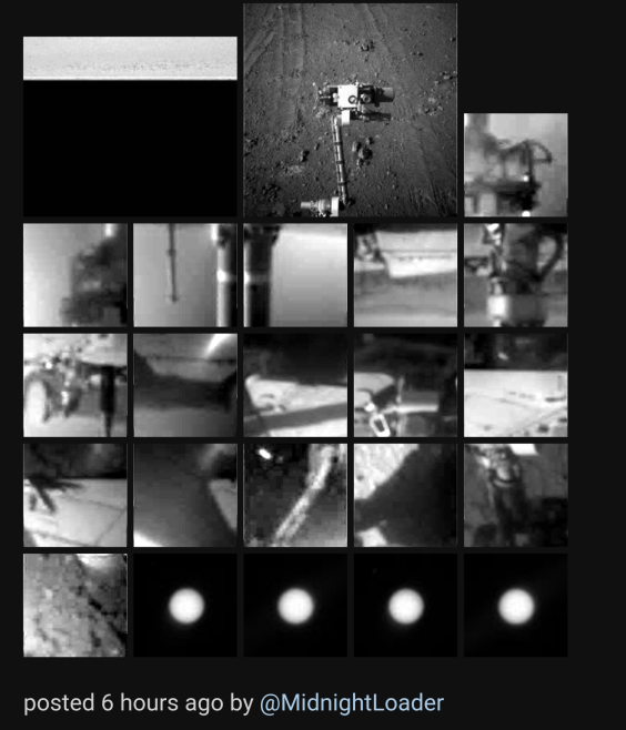 Snímky z Opportunity, které dorazily během solu 5000. Zdroj: NASA/JPL-Caltech